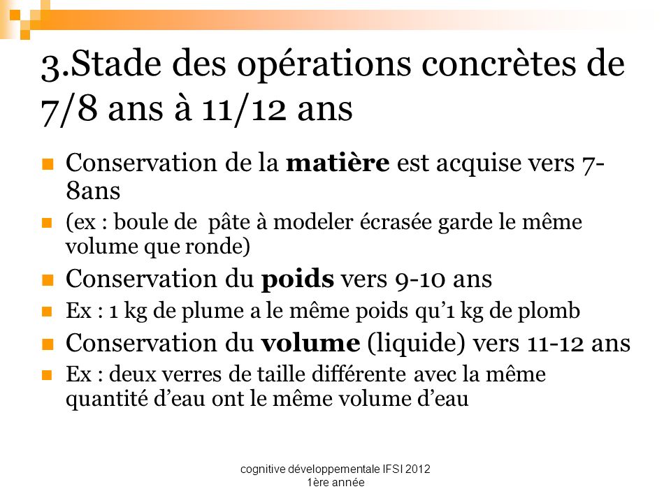 Le d veloppement cognitif de l enfant selon Piaget ppt t l charger